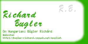 richard bugler business card