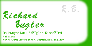 richard bugler business card